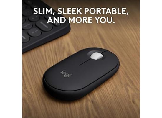 Logitech Pebble 2 M350s Mouse Ambidextrous RF Wireless + Bluetooth- Graphite